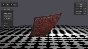 GPU Cloth Simulation using Position-based Dynamics [OpenCL]