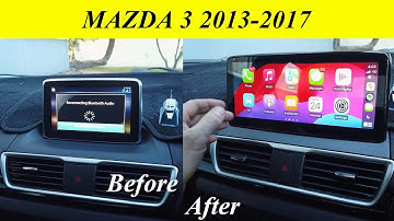 Installation : Mazda 3 Original Car Radio Upgrade To 10.25inch Android Car Multimedia Player