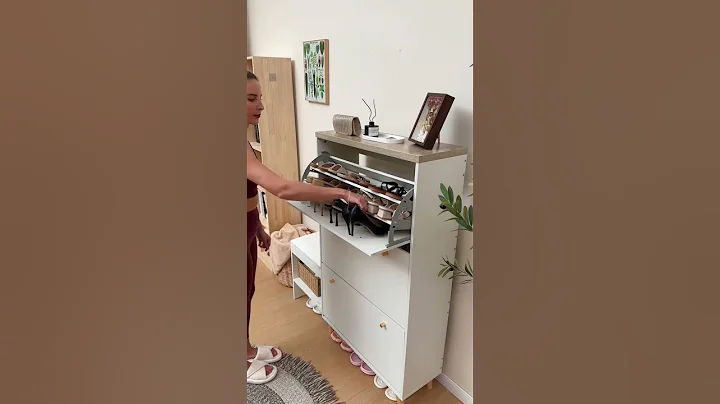 Say goodbye to clutter with this chic Lifestar Shoe Cabinet  With 3 flip drawers and a cozy cushione