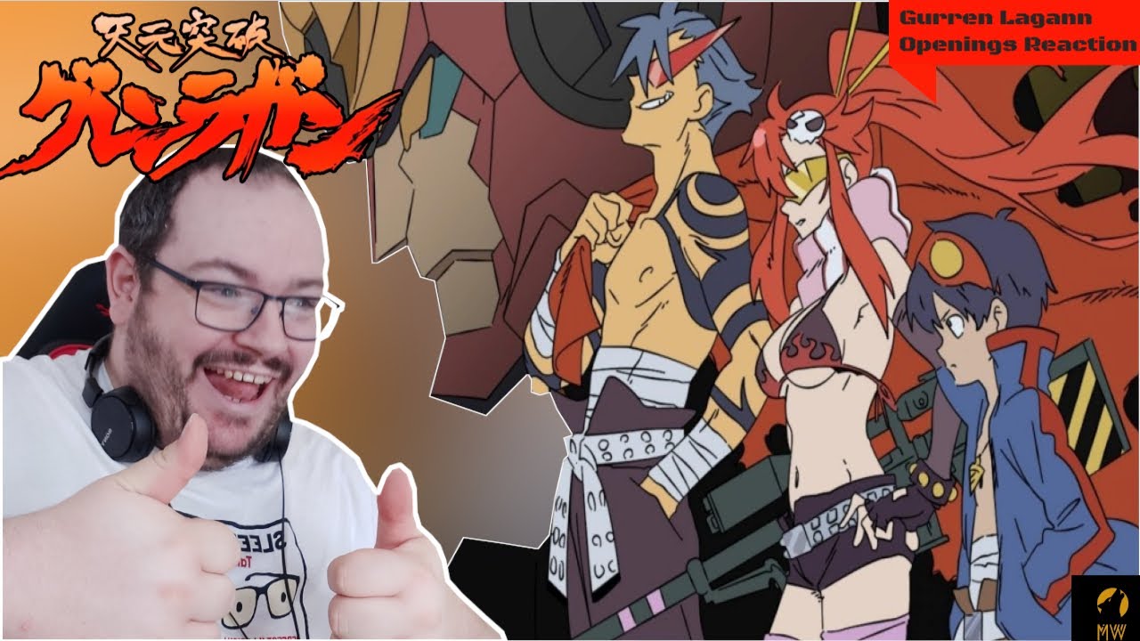 GURREN LAGANN OPENING 13 REACTION Anime OP Reaction / Epic looking