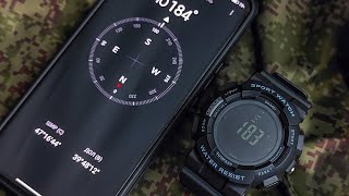 Тактические часы с компасом Skmei Tactical Edition