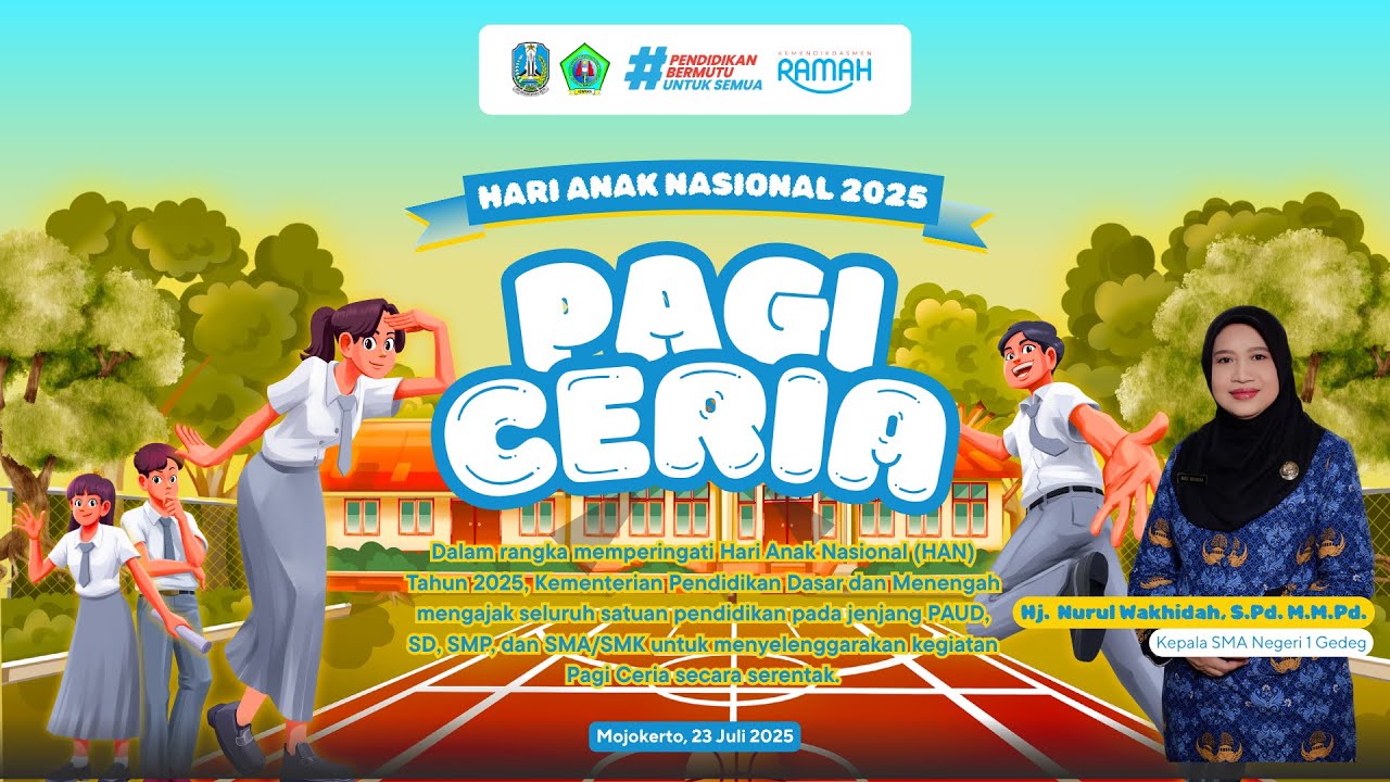 Pagi Ceria - Hari Anak Nasional 2025 - SMA Negeri 1 Gedeg