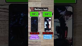 Nothing Phone (2a) vs Phone (2) battery test