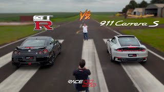 NISSAN GTR (STG3) VS PORSCHE 911 CARRERA S 992 (STG2) | DRAG RACE | QUEM LEVOU ESSA?