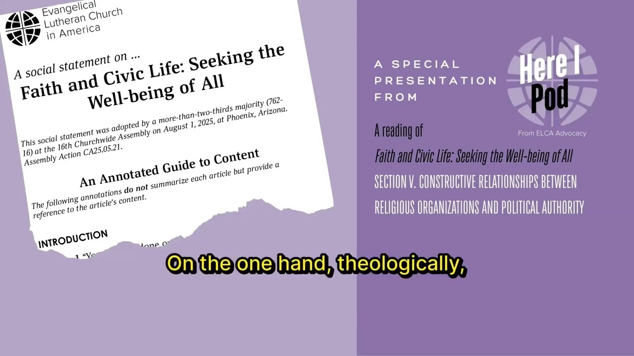 Faith & Civic Life - 5)Constructive Relationships Betw Religious Organizations & Political Authority