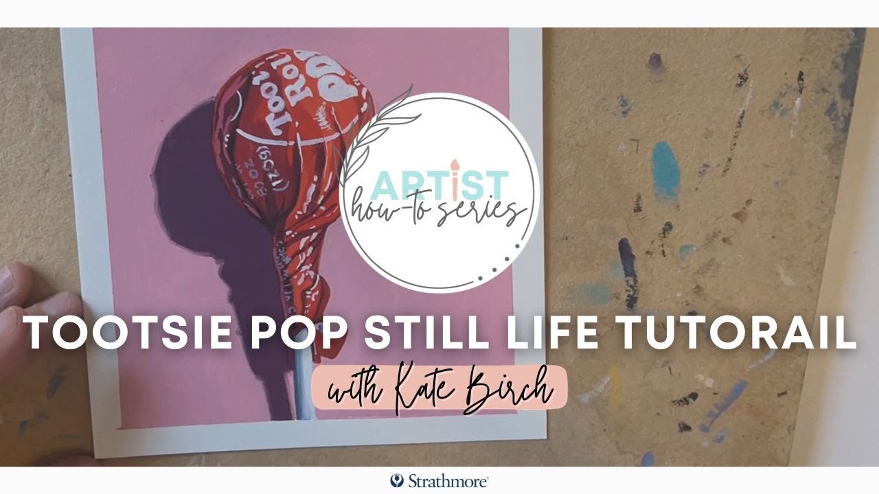 Gouache Tootsie Pop Still Life Tutorial