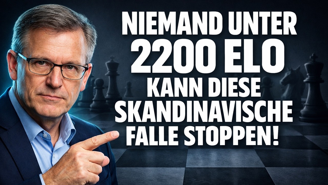Niemand unter 2200 ELO kann diese Skandinavische Falle stoppen!