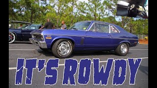 A TRUE DRAG RACING LOVER AND HIS NOVA IS SUPER ROWDY ON NITROUS!