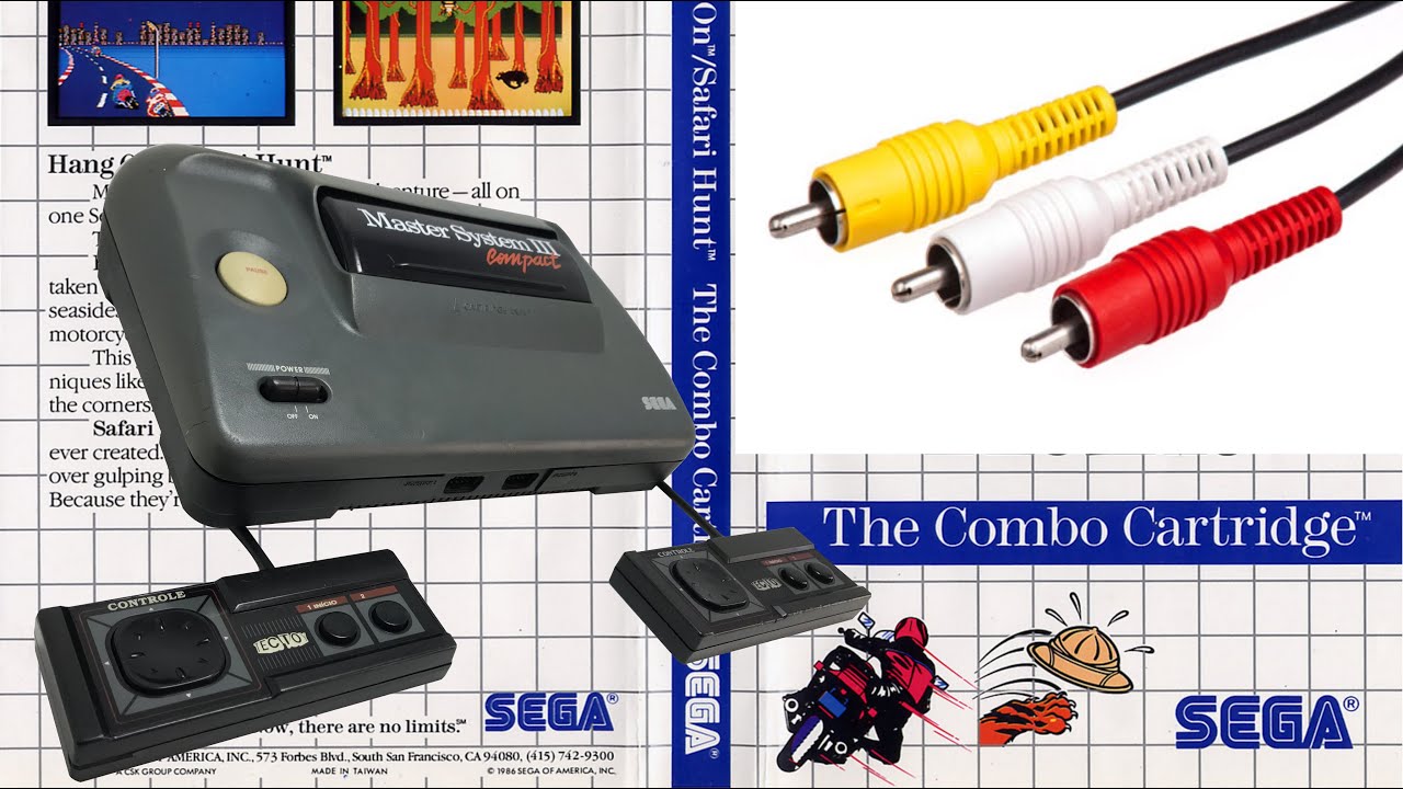 Master System 3 Compact Console Pronto P Jogar Sonic Memoria