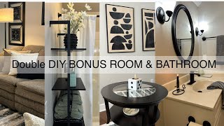 DIY BONUS ROOM AND BATHROOM | DIY UPSTAIRS BATHROOM AND BONUS ROOM | DIY HOME IMPROVEMENT 2024