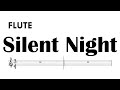 Silent Night Flute Key Sheet Music Backing Track Partitura The Beatles