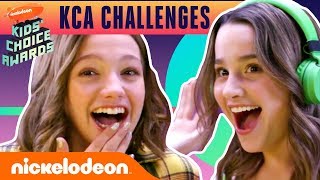 Annie LeBlanc & Jayden Bartels Take on the Kids' Choice Awards Challenge! | #NickStarsIRL