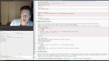 7: supermarket planning: simulation of a multi-server queuing system with dynamically changing loads