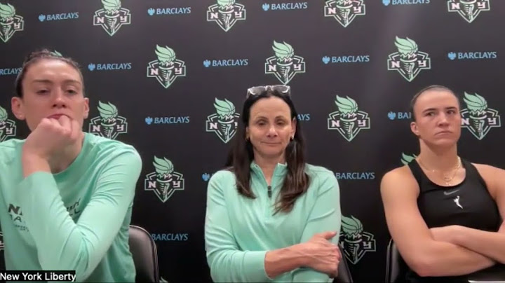 New York Liberty’s postgame presser after their 102-88 loss to loss to Indiana Fever