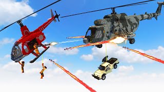 Realistic Helicopter Shootdowns & Crashes 8 😱 Teardown