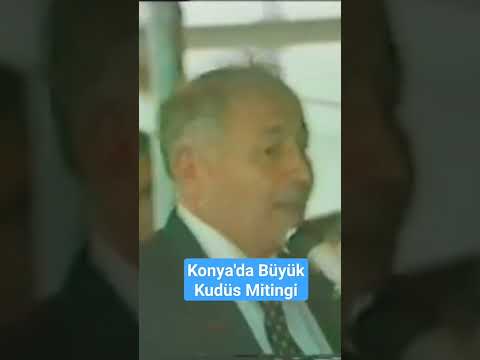 Erbakan Hoca, Konya'da Büyük Kudüs Mitingine Gençleri Davet Ediyor - 1980 #büyükfilistinmitingi