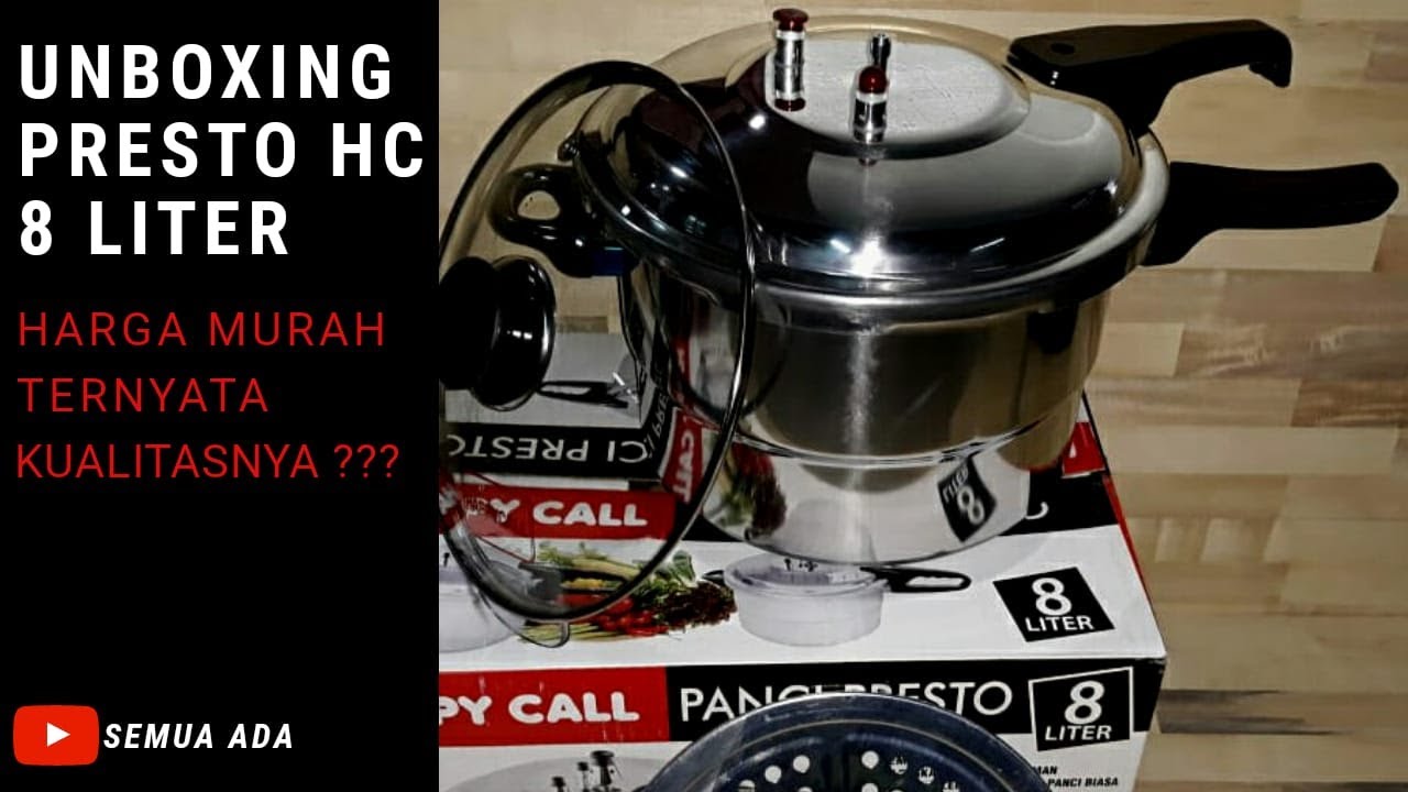 UNBOXING PANCI  PRESTO MEREK HC 8 LITER HARGA MURAH TAPI 