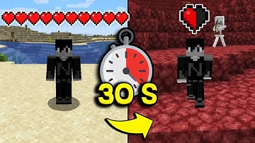 Minecraft, ma LA VITA CAMBIA OGNI 30 SECONDI *rischioso*