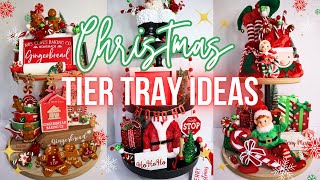 🎄Christmas 2023 Tier Tray  Decorating Ideas | 3 Different Themes: Gingerbread, Elf & Santa! 🤩 by Chez Tiffanie 3,950 views 5 months ago 10 minutes, 13 seconds