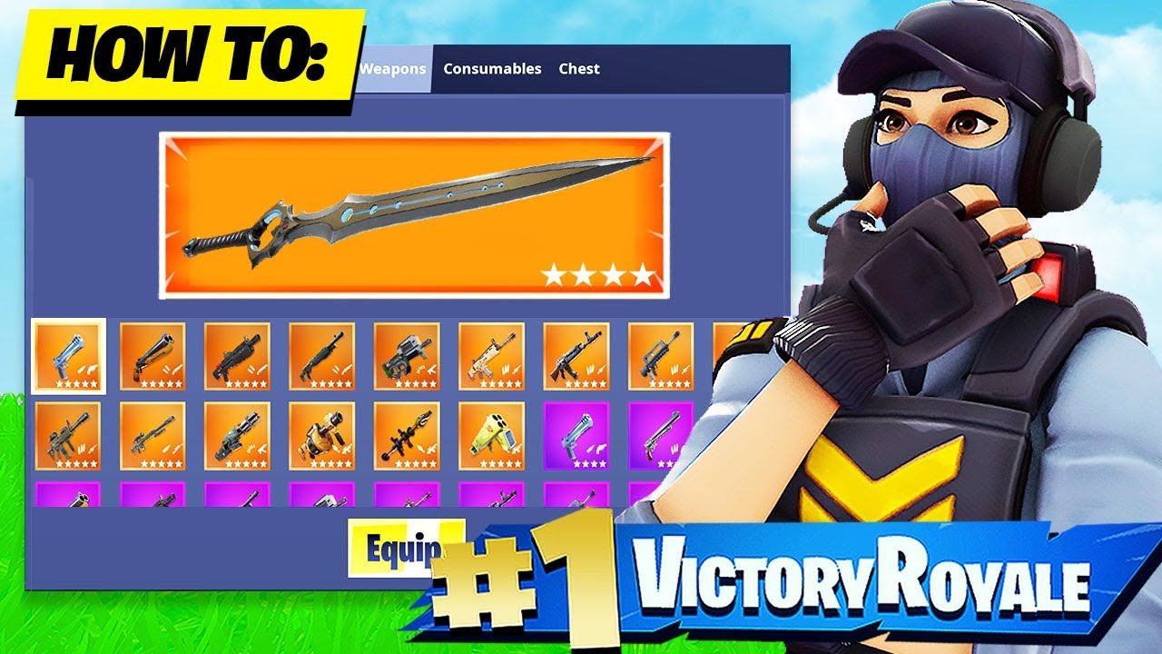how to get the infinity blade in fortnite creative - fortnite cops and robbers island code
