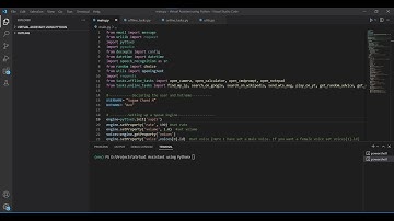 Demo of the Project titled "Virtual Assistant using Python"