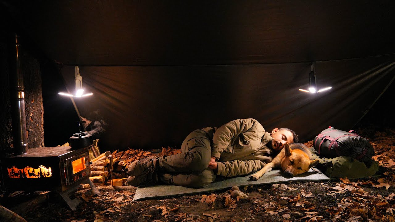 Кемпинг в дикой природе с моей собакой — поход в бушкрафт