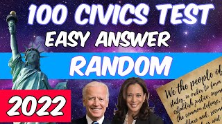 2022 USCIS Official 100 Civics Questions & Answers for US Citizenship (Random order) (Male Voice) by Civics Review 1,092 views 1 year ago 25 minutes