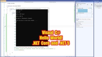 Hello World! (Console App) - Visual C# in .NET Core 3.1 and .NET 5