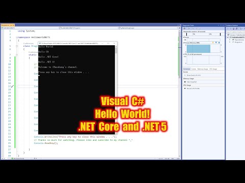 Hello World! (Console App) - Visual C# in .NET Core 3.1 and .NET 5