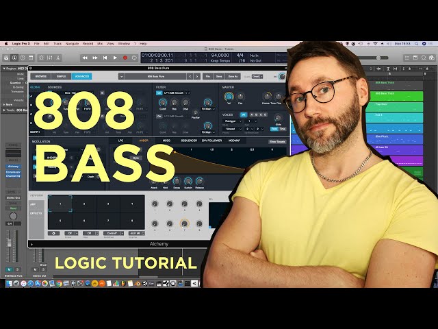 Alchemy Synth Tutorial Logic Pro X | How to make 808 Bass class=