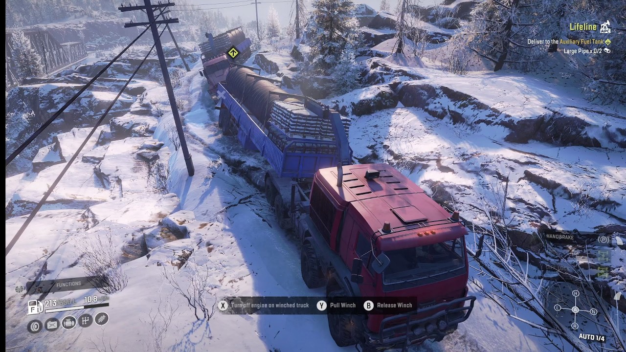 SnowRunner - R07E40 - Tandem driving in Cosmodrome