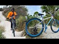 I tried mountain biking for a day  fast ripper trail wheelies