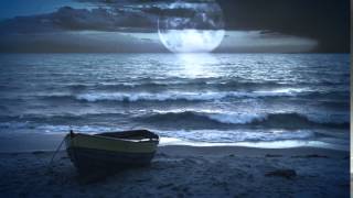 Fantastic landscape video background  Moonlight at the sea  ocean