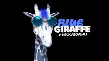 Salon "Blue Giraffe" advertising 3D animation for a holographic projector