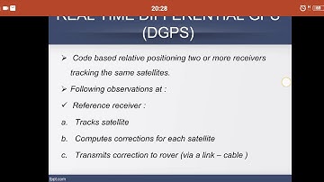 Geomatics mod 4 - DGPS