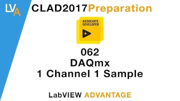 LabVIEW CLAD 062 DAQmx 1 Channel 1 Sample