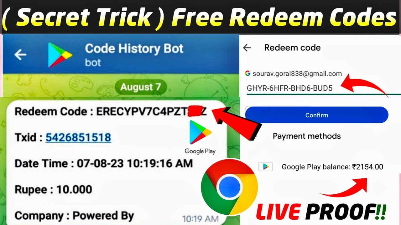 Free Google Play Gift Card रिडीम code 2023 - free ₹100 Google Play Redeem  Code Free Today 