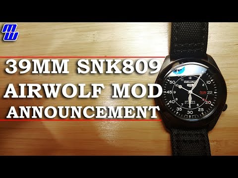 Airwolf Mod Announcement - SNK809 39mm Mod - YouTube