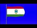 Harari region flag animation blue screen effect