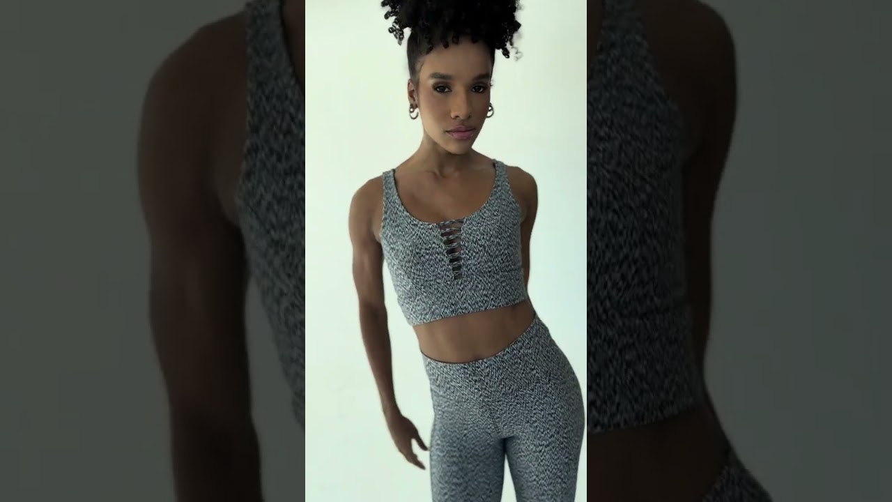 Heather Grey Capri and Sport Bra 