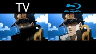 JJBA Part 3 Ep 4-6 TV vs Blu ray