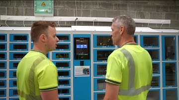 Smart lockers at NMBS for Asset Management - Tool Management - Olssen