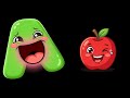 ABC Song for Preschoolers | Learn A to Z with fruit and food phonics