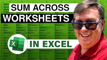 Excel How To Sum Data Across Worksheets, Whether The Rows Are Lined Up Or Not - Episode 2572
