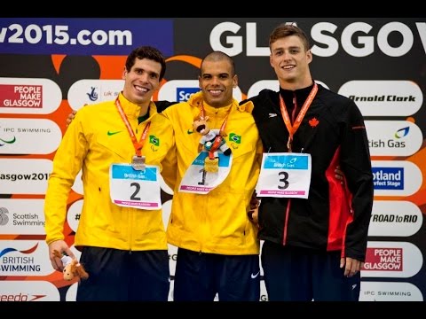 Men's 50m Freestyle S10 | Victory Ceremony | 2015 IPC Swimming World Championships Glasgow
