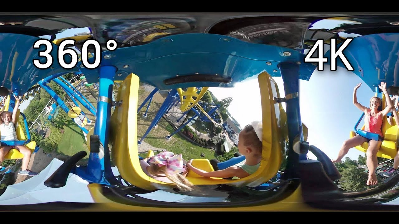 Merlin's Mayhem front seat 360° on-ride 4K POV Dutch Wonderland - YouTube