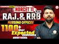 NORCET 11,RRB,Rajasthan Nursing Officer Exam #230|1100 Most Expected MCQ |Champion Series |Sagar Sir