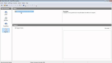 Cours vidéo OpenOffice Base 12 - Créer un rapport