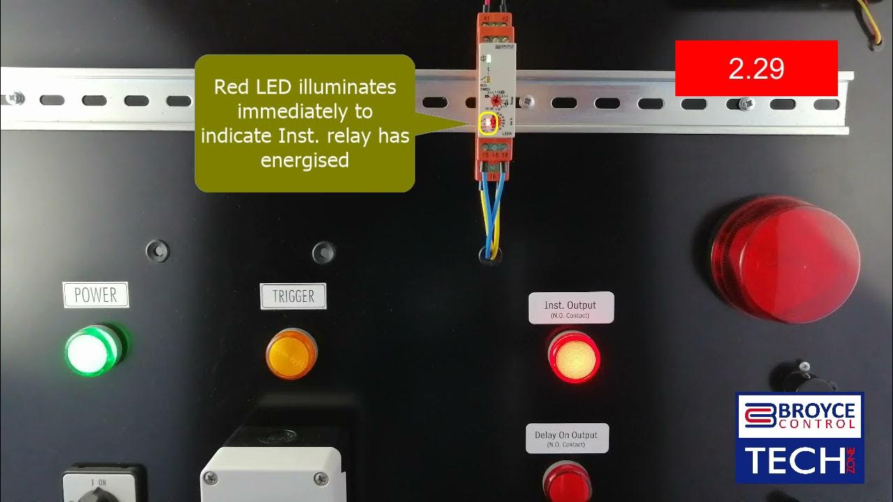 LEDK Delay On Operate Timer with Instantaneous Contact Function Demonstration YouTube
