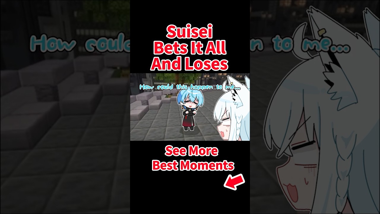 Suisei bets it all and loses【Hololive AnimationClip/ENG sub】